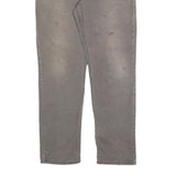 CARHARTT Mens Jeans Grey Relaxed Straight Denim Good Condition W33 L34 Workwear