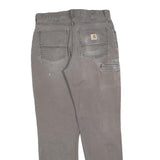 CARHARTT Mens Jeans Grey Relaxed Straight Denim Good Condition W33 L34 Workwear