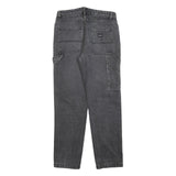 RESET Womens Regular Grey Denim Jeans W28 L28 Workwear Cotton Blend Zip