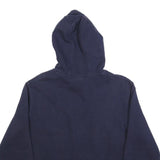 FILA Mens Navy Blue Pullover Hoodie M Cotton Blend Casual Logo Sweatshirt