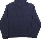 FILA Mens Navy Blue Pullover Hoodie M Cotton Blend Casual Logo Sweatshirt