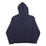 FILA Mens Navy Blue Pullover Hoodie M Cotton Blend Casual Logo Sweatshirt