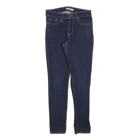 LEVI'S 711 Womens Jeans Blue Slim Skinny Denim Medium W28 L30 Zip Casual Stylish