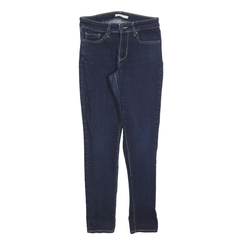 LEVI'S 711 Womens Jeans Blue Slim Skinny Denim Medium W28 L30 Zip Casual Stylish
