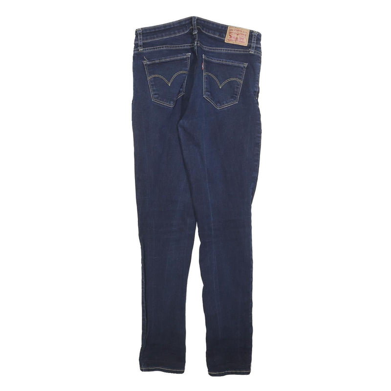 LEVI'S 711 Womens Jeans Blue Slim Skinny Denim Medium W28 L30 Zip Casual Stylish