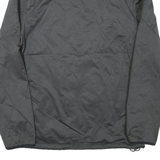 NIKE Mens Black & Grey Sports Zip Jacket S Polyester Blend Lightweight