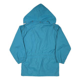 AQUA GUARD Mens Blue & Purple Outdoor Jacket S Polyester Blend Button Hooded