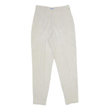COLLECTION 5 Womens Cotton Blend Beige Regular Fit Straight Trousers W28 L28