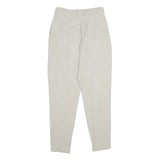 COLLECTION 5 Womens Cotton Blend Beige Regular Fit Straight Trousers W28 L28