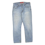 DICKIES Womens Regular Fit Light Blue Denim Jeans W32 L30 Zip Closure Casual