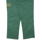 HELLY HANSEN Mens Cotton Blend Green Workwear Regular Straight Trousers W38 L29