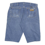 WRANGLER Mens Shorts Blue Denim Casual XL W34 Classic Cotton Blend Comfort