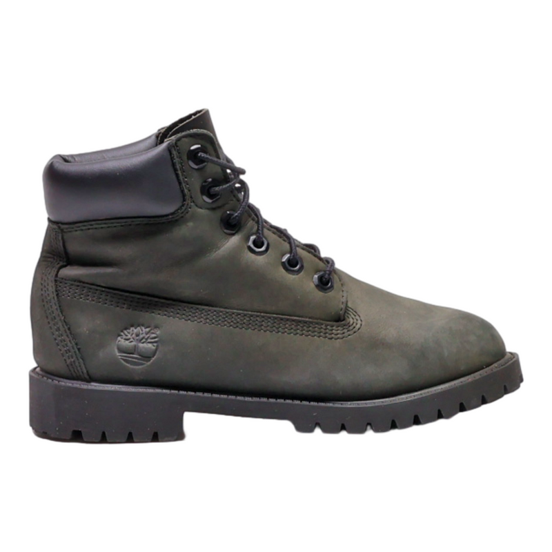 TIMBERLAND Hiking Boots Black Leather Boys UK 4