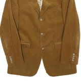 MCGREGOR Mens Brown Corduroy Jacket M Cotton Blend Button Closure Classic Fit