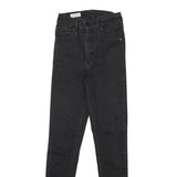 LEVI'S Womens Slim Black Skinny Denim Light W21 L26 Zip Slim Fit Jeans