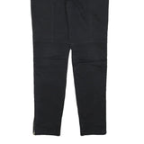 LOVE MOSCHINO Womens Cotton Blend Black Slim Skinny Trousers W31 L30