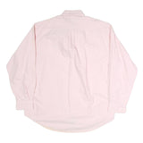 TOMMY HILFIGER Mens Pink & Blue Cotton Shirt L Classic Button Down Oxford