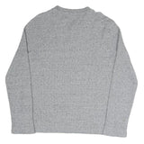 CALVIN KLEIN Mens Grey Patterned Jumper Crew Neck Basic Knit M Cotton Blend