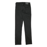 LEVI'S Mens Jeans Black Slim Skinny Denim Medium W30 L34 Zip Closure
