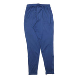 NIKE Mens Joggers Blue & Black Slim Tapered S W26 L28 Nike Swoosh Sportswear