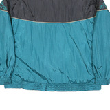 LAVON Womens Blue & Black Jacket L Nylon Plain Zip Lightweight Casual