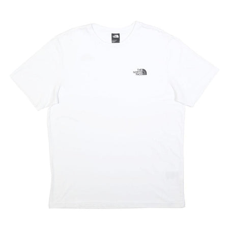 THE NORTH FACE Mens White Logo Print T-Shirt L Short Sleeve Crew Neck Casual