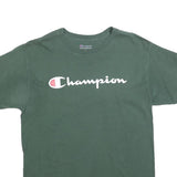 CHAMPION Mens Green Graphic T-Shirt M Short Sleeve Crew Neck Casual
