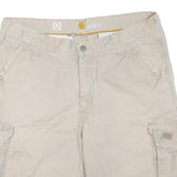 CARHARTT Mens Shorts Beige Cargo Relaxed Fit M W34 Cotton Blend Casual Workwear