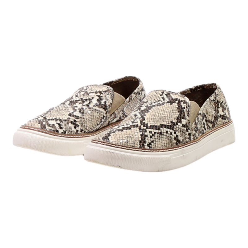 STEVE MADDEN Pump Shoes Beige Leather Womens UK 8.5