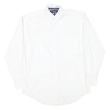 WRANGLER Mens White Button-Down Shirt S Classic Cotton Blend Casual