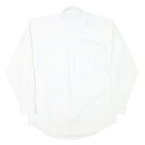 WRANGLER Mens White Button-Down Shirt S Classic Cotton Blend Casual
