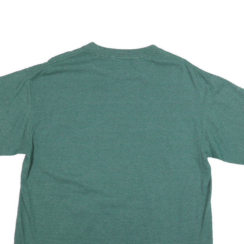 TEEJAYS Mens Green Graphic T-Shirt L Short Sleeve Crew Neck Cotton Blend Jersey