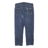 CARHARTT Mens Slim Blue Denim Regular Fit Zip Jeans W31 L26 Classic Casual Wear