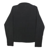 THE NORTH FACE Womens Black Plain Pullover Jumper Quarter Zip XS Outdoor