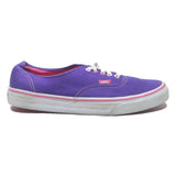 VANS Authentic Mens Lace-Up Trainers Purple Cotton Blend UK 8 Casual