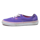 VANS Authentic Mens Lace-Up Trainers Purple Cotton Blend UK 8 Casual
