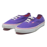 VANS Authentic Mens Lace-Up Trainers Purple Cotton Blend UK 8 Casual