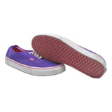 VANS Authentic Mens Lace-Up Trainers Purple Cotton Blend UK 8 Casual