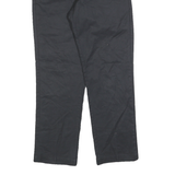 DICKIES Mens Cotton Blend Black Regular Straight Trousers W30 L30 Workwear Zip