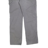 DICKIES Mens Relaxed Grey Cotton Blend Jeans W34 L32 Workwear Zip Closure