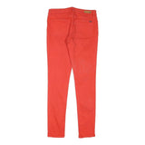 TOMMY HILFIGER Womens Red Regular Fit Skinny Denim Jeans Cotton Blend W30 L29