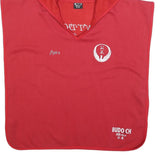 BUDO Womens Red Hoodie L Japanese Symbol Cotton Blend Hooded Top