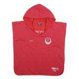 BUDO Womens Red Hoodie L Japanese Symbol Cotton Blend Hooded Top