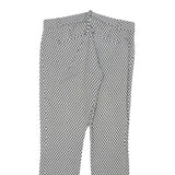 GAP Womens Cotton Blend Black & White Slim Straight Trousers W29 L26 Stylish