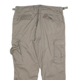 TEDDY'S Womens Cotton Blend Beige Regular Cargo Trousers W36 L26 Practical