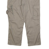 TEDDY'S Womens Cotton Blend Beige Regular Cargo Trousers W36 L26 Practical