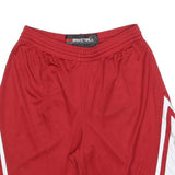 NIKE Mens Red & White Sports Basketball Shorts M W30 Athletic Gym