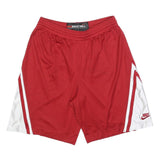NIKE Mens Red & White Sports Basketball Shorts M W30 Athletic Gym