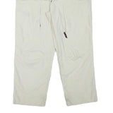 J E MC COLLUM Lined Mens Polyester Blend White Regular Straight Trousers W33 L26