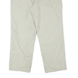 J E MC COLLUM Lined Mens Polyester Blend White Regular Straight Trousers W33 L26